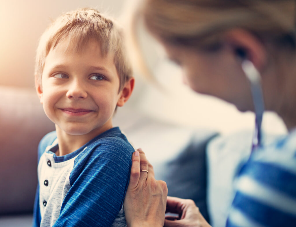 Computer, thinking and doctor asian woman in hospital at night for medical, research or learning. Healthcare, mri scan on screen with young medicine professional in office of clinic for neurology